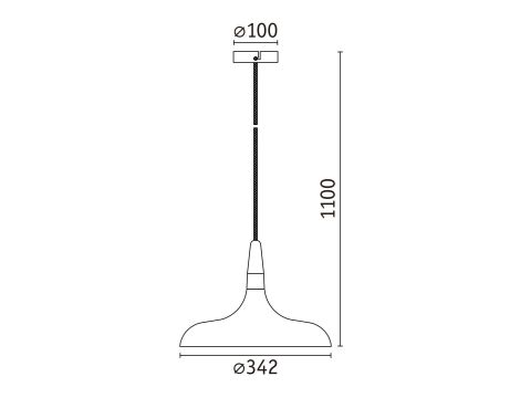 Lampa wisząca Neordic Juna 342mm max.20W E27 DIM 230V nugat / złoty / metal - 7