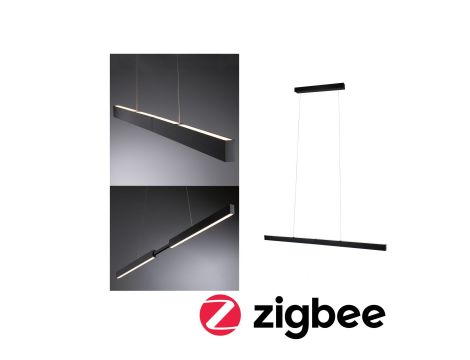 Lampa wisząca APTARE LED SH Zigbee RGBW DIM 2x16W 2x1920lm 2700-6500K 230V szczotkowana czerń / metal