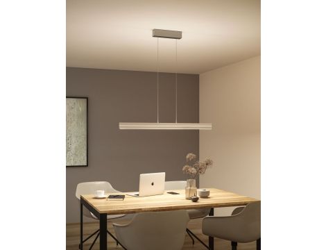 Lampa wisząca RAIKO LED RGBW DIM 19W/6W góra/dół 2300lm/370lm 230V + pilot srebrny mat / metal / tworzywo sztuczne - 7