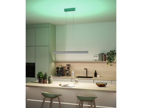 Lampa wisząca RAIKO LED RGBW DIM 19W/6W góra/dół 2300lm/370lm 230V + pilot srebrny mat / metal / tworzywo sztuczne - 12