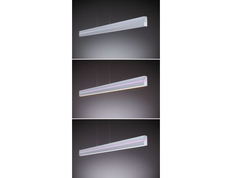 Lampa wisząca RAIKO LED RGBW DIM 19W/6W góra/dół 2300lm/370lm 230V + pilot srebrny mat / metal / tworzywo sztuczne - 5