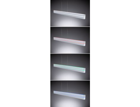 Lampa wisząca RAIKO LED RGBW DIM 19W/6W góra/dół 2300lm/370lm 230V + pilot srebrny mat / metal / tworzywo sztuczne - 6