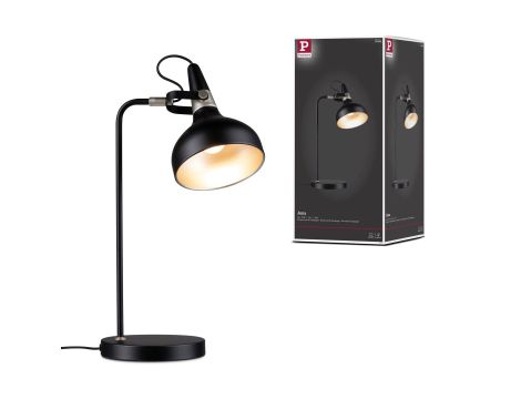 Lampa stołowa Neordic Juna max.20W E14 230V czarny mat / szampan / meta - 10