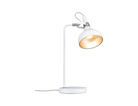 Lampa stołowa Neordic Juna max.20W E14 230V biały mat / szampan / metal