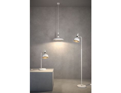 Lampa podłogowa Neordic Juna max.20W E14 DIM 230V biały mat / szampan / metal - 9