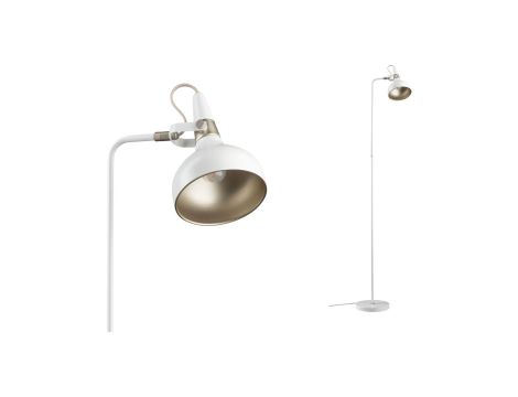 Lampa podłogowa Neordic Juna max.20W E14 DIM 230V biały mat / szampan / metal