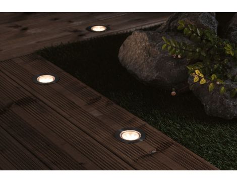 Oprawa wpuszczana Plug & Shine FLOOR LED zestaw kompletny 3x2W 3000K 3x100lm IP67 24V srebrny / stal / tworzywo sztuczne - 4