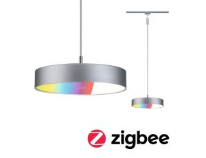 Oprawa wisząca na szynoprzewód URail SH Zigbee HILDOR LED RGBW 10W DIM 510lm 2700 - 6500 K 230V Chrom matowy / tworzywo sztuczne