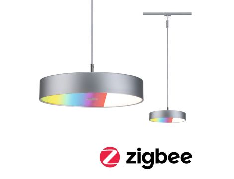 Oprawa wisząca na szynoprzewód URail SH Zigbee HILDOR LED RGBW 10W DIM 510lm 2700 - 6500 K 230V Chrom matowy / tworzywo sztuczne