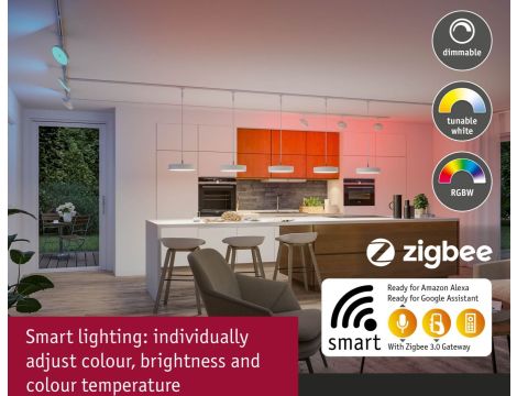 Oprawa wisząca na szynoprzewód URail SH Zigbee HILDOR LED RGBW 10W DIM 510lm 2700 - 6500 K 230V Biały Ral 9003 / tworzywo sztuczne - 7