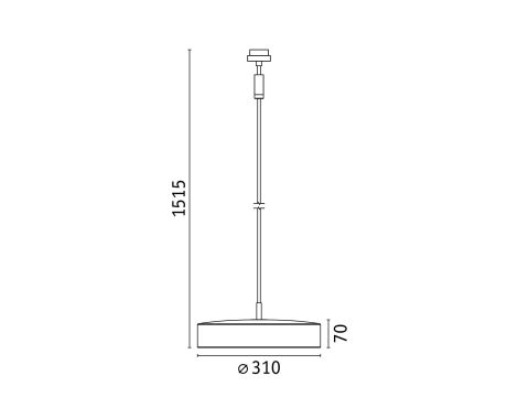 Oprawa wisząca na szynoprzewód URail SH Zigbee HILDOR LED RGBW 10W DIM 510lm 2700 - 6500 K 230V Czarny mat / tworzywo sztuczne - 10