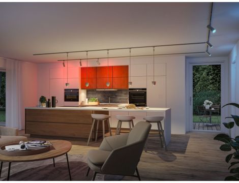 Oprawa wisząca na szynoprzewód URail SH Zigbee Tyros LED RGBW 4,5W DIM 200lm 2700 - 6500 K 230V Chrom matowy / tworzywo sztuczne - 7