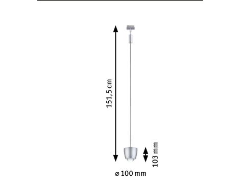Oprawa wisząca na szynoprzewód URail SH Zigbee Tyros LED RGBW 4,5W DIM 200lm 2700 - 6500 K 230V Chrom matowy / tworzywo sztuczne - 10