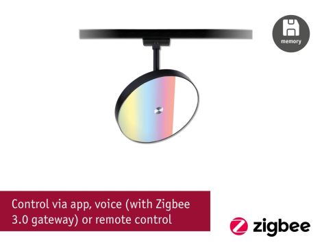 Reflektor na szynoprzewód Urail SH Zigbee HILDOR LED RGBW DIM 7,5W 500lm 2700 - 6500 K 230V Czarny mat / tworzywo sztuczne - 4