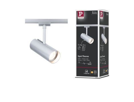 Reflektor na szynoprzewód URail THERON LED 3-STEP DIM 11W 1020lm 3000K 230V chrom matowy / tworzywo sztuczne - 8