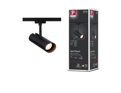 Reflektor na szynoprzewód URail THERON LED 3-STEP DIM 11W 1020lm 3000K 230V czarny matowy / tworzywo sztuczne - 8