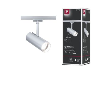 Reflektor na szynoprzewód URail THERON LED 3-STEP DIM 11W 1100lm 4000K 230V chrom matowy / tworzywo sztuczne - 8