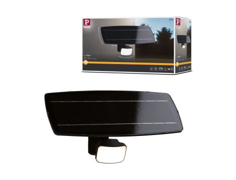 Solarna oprawa elewacyjna FLOTAS LED 6,2W z czujnikiem HF 700lm 3000K IP65 USB-C Aku antracyt / tworzywo sztuczne - 16