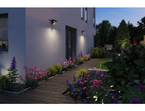 Solarna oprawa elewacyjna FLOTAS LED SH Zigbee 6,2W 700lm 3000K IP65 USB-C Aku antracyt / tworzywo sztuczne - 11