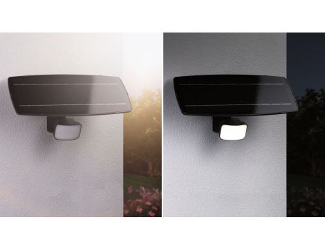 Solarna oprawa elewacyjna FLOTAS LED SH Zigbee 6,2W 700lm 3000K IP65 USB-C Aku antracyt / tworzywo sztuczne - 3