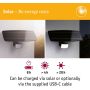Solarna oprawa elewacyjna FLOTAS LED SH Zigbee 6,2W 700lm 3000K IP65 USB-C Aku antracyt / tworzywo sztuczne - 6