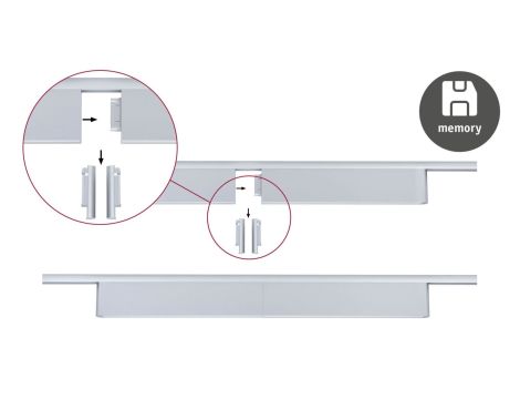 Oprawa na szynoprzewód URail CERIS LED 3-STEP DIM 9,5W 850lm IP20 4000K 230V chrom matowy / aluminium - 8