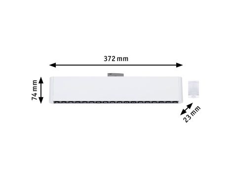 Oprawa na szynoprzewód URail ZELOS LED 3-STEP DIM 10W 1050lm IP20 3000K 230V biały RAL 9003 / aluminium - 10