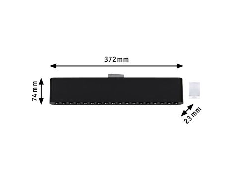 Oprawa na szynoprzewód URail ZELOS LED 3-STEP DIM 10W 1100lm IP20 4000K 230V czarny matowy / aluminium - 9