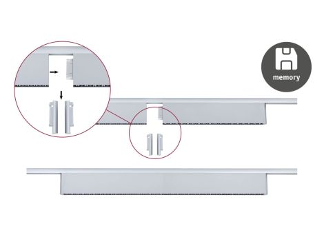 Oprawa na szynoprzewód URail ZELOS LED 3-STEP DIM 10W 1100lm IP20 4000K 230V chrom matowy / aluminium - 7