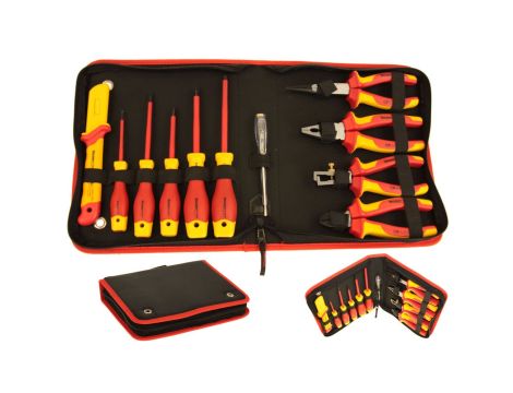 Zestaw narzędzi dla elektryka 11 SZT - 1000V / Narzędzia izolowane dla elektromontera 1KV