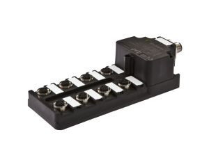 Moduł logiczny 42x172x60mm AND 8-krotny 10-30V złącze M12 żeńskie 4-pinowe złącze M12 męskie 4-pinowe IP67 VL600108