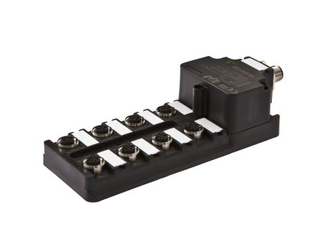 Moduł logiczny 42x172x60mm AND 8-krotny 10-30V złącze M12 żeńskie 4-pinowe złącze M12 męskie 4-pinowe IP67 VL600108