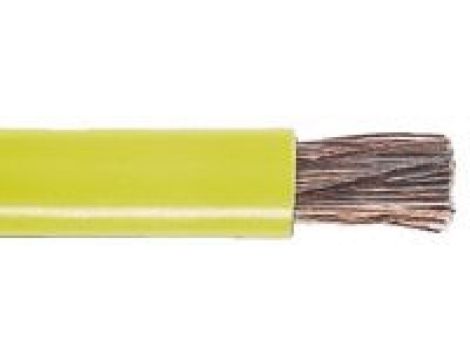 Kabel trzynormowy PCW, dł. 100m 16 mm, 100 A, 600 V, Maximum of +105 C Żółty Zgodność z trzema normami, RS PRO