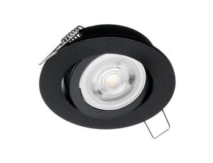 Oczko sufitowe okrągłe ruchome IP20 Black EKZ343 Milagro