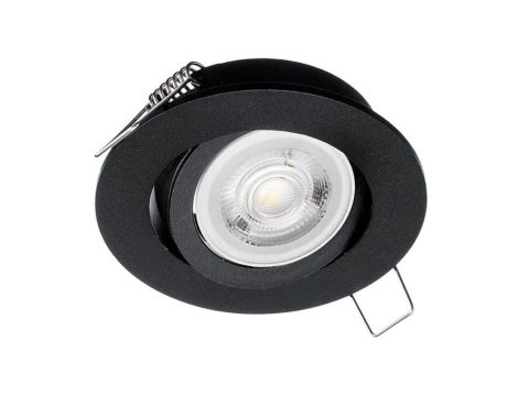 Oczko sufitowe okrągłe ruchome IP20 Black EKZ343 Milagro