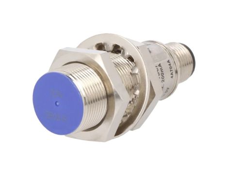 Czujnik indukcyjny o zasięgu 0...7mm, NPN / NO, 10...30VDC, M18, IP67 PRDCM18-7DN