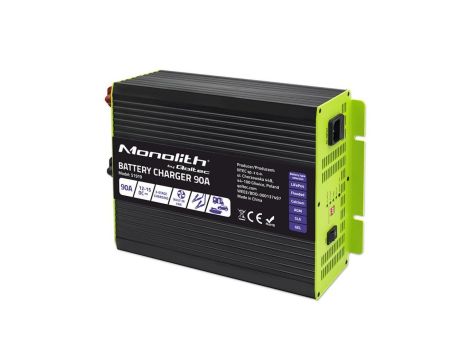 Inteligentna profesjonalna ładowarka Monolith do akumulatorów LiFePO4 AGM GEL SLA 90A 12V Szybkie ładowanie