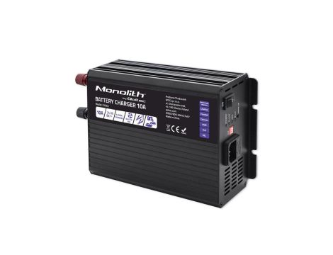 Qoltec Inteligentna ładowarka Monolith do akumulatorów LiFePO4 AGM GEL SLA 10A 24V
