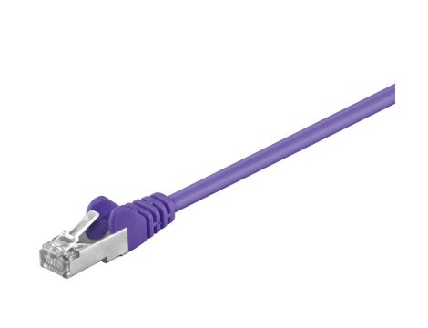 CAT 5e Kabel łączący, SF/UTP, Fioletowy - Długość kabla 2 m
