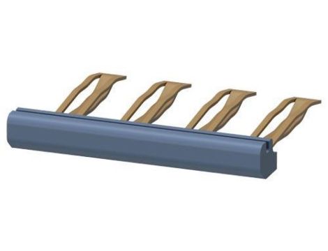 Mostek grzebieniowy obciążalność prądowa na zasilaniu max 10A 4-biegunowy 3RQ4901-0B