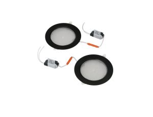 Oprawa LED AURA PRIZMA dwupak 2x12W czarna 4200K wpuszczana HOROZ ELECTRIC