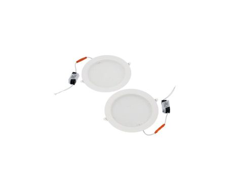 Oprawa LED AURA PRIZMA dwupak 2x18W biała 2700K wpuszczana HOROZ ELETRIC