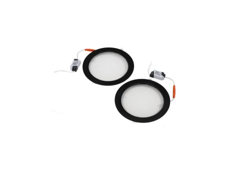 Oprawa LED AURA PRIZMA dwupak 2x18W czarna 2700K wpuszczana HOROZ ELECTRIC