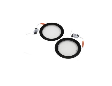 Oprawa LED AURA PRIZMA dwupak 2x18W czarna 4200K wpuszczana HOROZ ELECTRIC