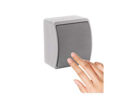 VIPLAST KOALA Łącznik Jednobiegunowy Hermetyczny Popiel-grafit