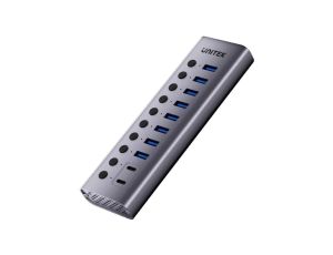 Unitek Hub USB C/USB A 10w1 5Gbps z włącznikami portów