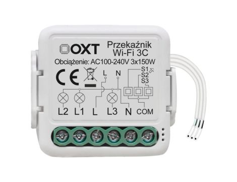 Moduł OXT mini przekaźnik 4 obwody WiFi TUYA