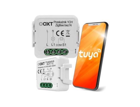 Moduł OXT mini przekaźnik 1 obw. bez N ZigBee TUYA
