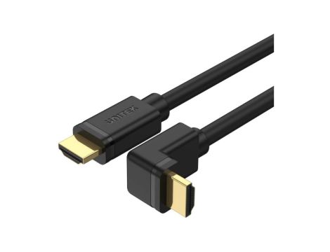 Kabel HDMI Unitek Y-C1001 kątowy HDMI 2.0 90 stopni 4K 2m