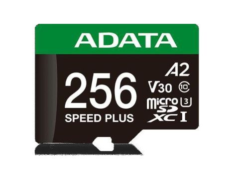 Adata Karta pamięci microSD Speed Plus 256GB UHS1 U3 V30 A2 180/160 MB/s